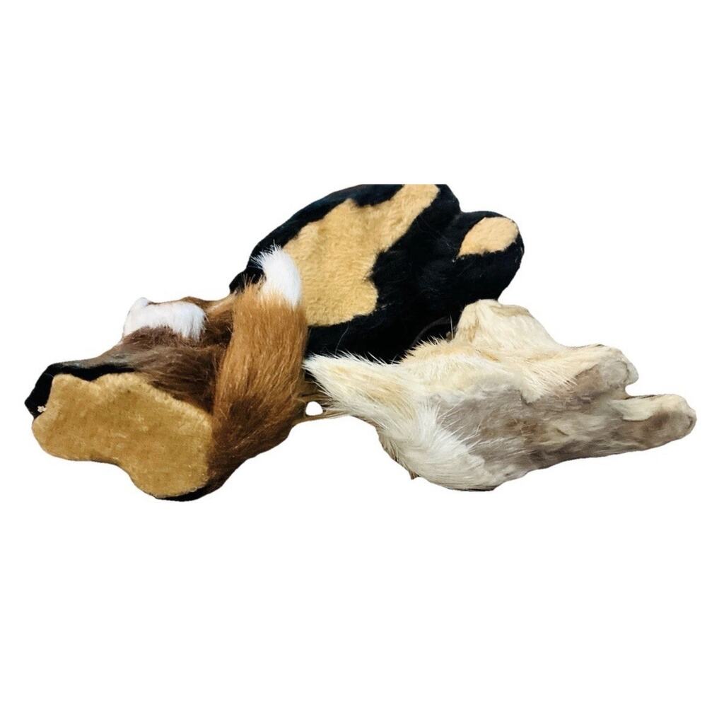Vintage Woodland Animal Figurines Set Fox Bear Kitten Cottagecore Cabin Decor - Picture 7 of 7